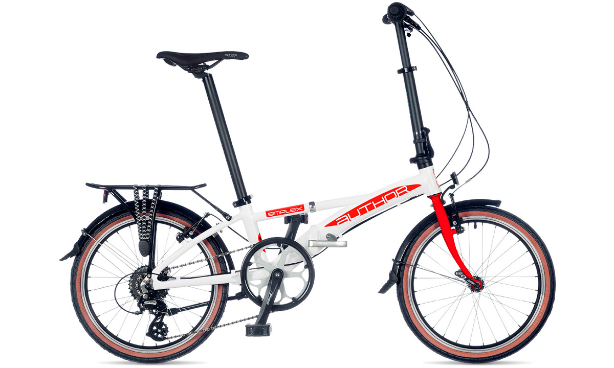 Фотография Велосипед AUTHOR Simplex 20" размер М 2021 Бело-красный
